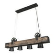 thumbnail image 6 of Rustic Retro Dimmable Light Chandelier Wood Beam Fixture Design Home Lamp, 6 of 10
