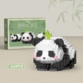 thumbnail image 1 of Cute Mini Chinese Style Animal Building Blocks Set, Creative DIY Assembled Panda Model, Educational Bricks Puzzle Toy, Ideal Birthday and Holiday Gift for Boys Kids, 1 of 7