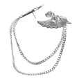 thumbnail image 3 of Design Ailes d'Ange Broche Simple Col en Alliage Épingle Chemise Broches Vêtements Femmes Hommes Accessoires (Argent), 3 of 8