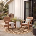 thumbnail image 4 of SAFAVIEH Courtyard Colton Geometric Indoor/Outdoor Area Rug, Natural/Brown, 6'7" x 6'7" Round, 4 of 11