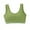 Green, variant on Women's Built Up Tank Style Sports Bra Scoopneck Bralette,Cotton Crop Top Yellow,2XL
