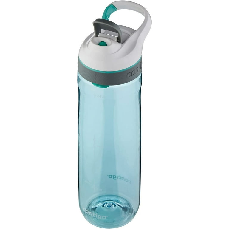 CONTIGO Purity Glass Water Bottle, 20oz, Greyed Jade