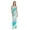 Aqua Turquoise Grey Tie Dye, variant on Riviera Sun Tie Dye Spaghetti Strap Maxi Dress (Aqua Turquoise Grey Tie Dye, Small)