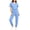 Light Blue, variant on Hurxie Scrubs Medical Uniform Women and Man Scrubs Set Medical Scrubs Top and Pants Navy,L