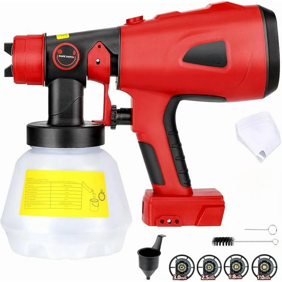 Airless Paint Sprayer Cordless Electric Spray Gun Airbrush Kit for Milwaukee 18V
