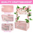 thumbnail image 3 of Cajón de madera para baby shower Sibosen rosa con 10 perchas, 3 of 8