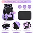 thumbnail image 5 of AoDai Belted girl's schoolbag set - Large capacity student backpack with pen holder and handbag for storage, 5 of 8