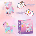 thumbnail image 4 of Interactive Electronic Plush Toy, Walking and Barking Robot Colorful Cat Plush, Remote Control Kitten Pets, Best Gifts for Girls, 4 of 6