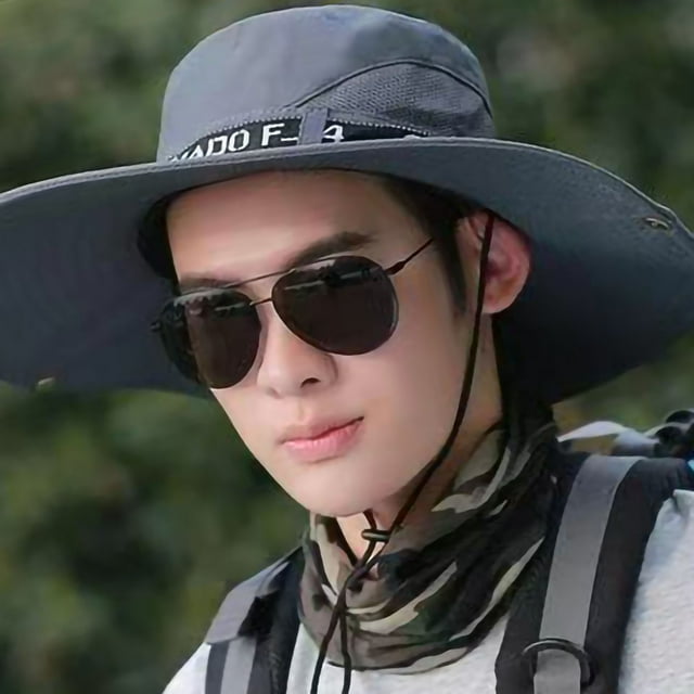 Sombrero de hombre de ala grande, sombrero de sol masculino, sombrero de pescador de verano para hombres, sombrero de sol masculino diseñado a medida