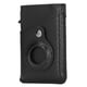 thumbnail image 3 of Billetera de tarjeta de PU delgada minimalista con bloqueo RFID de aleación de aluminio multifunción pequeña billetera con localizador para hombres regalos de fibra de carbono negro, 3 of 15