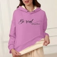 thumbnail image 5 of Womens Sweatshirt Hoodies Long Sleeve Hoodie Hoodie for Women Pullover Unisex Hoodie Light Purple Hooded Sweatshirt Women Fall Clothes Teen Clothing, 5 of 6