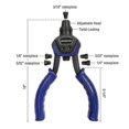 thumbnail image 2 of Rivet Gun Rivet Main Nut Guns Usage Intensif avec 2 Nez Remplaçables 50 Pcs Rivets, 2 of 5