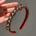 thumbnail image 6 of Christmas Headpieces Christmas Headband, Xmas Holiday Red Green Bells Headbands for Women Adults Kids Festive Party Supplies (Red), 6 of 7