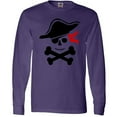 thumbnail image 3 of Inktastic Pirate Skull and Cross Bones Long Sleeve T-Shirt, 3 of 5