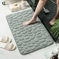 thumbnail image 2 of Alfombra para puerta con relieve de guijarros para el hogar, alfombra para puerta de baño de estilo sencillo, alfombra absorbente de agua, alfombra antideslizante para el baño, 2 of 6