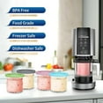 thumbnail image 2 of For NC299AMZ & NC300s Series Ice Cream Makers, BPA-Free & Dishwasher Safe, Pints with Lids 2 Pack - Assorted Colors, 2 of 7