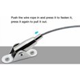 thumbnail image 4 of 2mm x 10m PVC Coated Stainless Steel Cable Hanging Frame with Wire Rope Fixed Codes Screw for Hanging Photo Clothes Lamp Curtains Max Load 30kg, 4 of 6