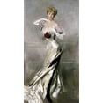 thumbnail image 2 of Boldini, Giovanni 9x14 White Modern Wood Framed Museum Art Print Titled - Portrait of The Countess Zichy, 2 of 4