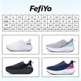 thumbnail image 7 of FefiYo Plantar Fasciitis Walking Sneakers, Wide Toe Box with Arch and Orthotic Support Rosebluepink US 9.5, 7 of 7