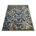 thumbnail image 5 of RUGSOTIC CARPETS MACHINE MADE HEATSET POLYPROPYLENE AREA RUGS - 6'7''x9', Rectangle, Silver Blue, Abstract Modern Design, High Pile Machine Made Area Rugs for Living Room, Bed Room (MX0011), 5 of 5