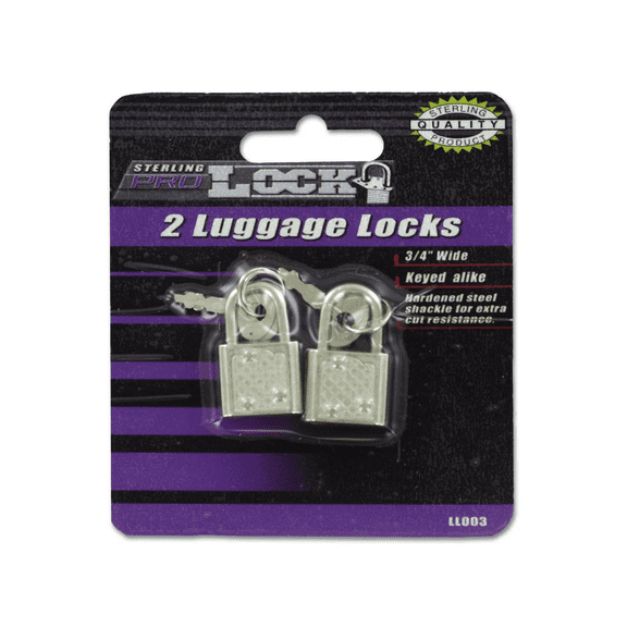 2 Pack Luggage Locks with Keys, Secure, Durable, Compact Travel Lock Set for Suitcases, Backpacks, Bags, 1.1 in x 0.2 in x 0.6 in with 0.06 in Shank, Reliable Protection for Your Valuables On the Go