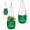 Green, variant on 3Pcs Plastic Hanging Planters Small Plant Pot with Drainage Holes,Hanging Basket with Removable hooks,Prefect for Home Garden Cafe Office (Emerald)