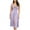 Purple, variant on qolati Women Bustier Midi Dresses 2023 Square Neck Low Cut Sleeveless Summer Boho Dress Solid Split Hem Pleated Cocktail Party Club Dress
