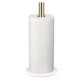thumbnail image 6 of happimess PRH2000D Avery Modern Classic Metal with Non Slip Weighted Marble Base Paper Towel Holder, White/Gold, 6 of 6