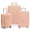 Pink, variant on Happy Living Mindoro 3PC Hardside Expansion Spinner Luggage Set w/ TSA Lock, Slate Blue (21"/ 25"/ 29")