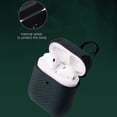 thumbnail image 3 of GJX Case for Airpod Pro Waterproof Nylon for Airpod Case Stylish Braided Pattern for Airpods Pro Case Black, 3 of 4