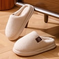 thumbnail image 7 of GPOECD Women's Slippers Cozy Indoor Thickened Warm Footwear for Couples Cold Weather Comfort House Slippers, 7 of 7