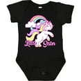 thumbnail image 3 of Inktastic Little Sister Unicorn Girls Baby Bodysuit, 3 of 5