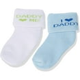 thumbnail image 3 of Luvable Friends Baby Boy Newborn and Baby Terry Socks, Blue Daddy Color: Blue Daddy Size: 0-6 MONTHS, 3 of 3