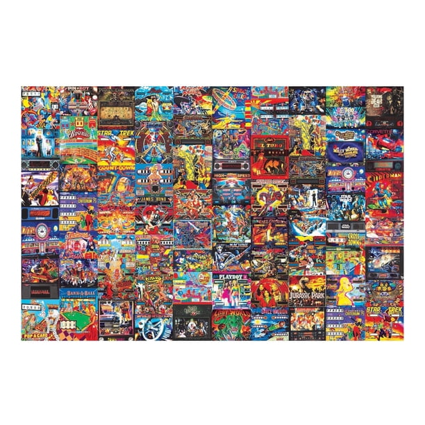 Rompecabezas Toynk Pinball Parlor Retro Arcade 1000 piezas