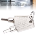 thumbnail image 4 of Llave Del Congelador, Llave De La Puerta Del Congelador De Metal De aleación De Aluminio Ajuste Preciso Portátil 2 Piezas Pentagonal Para Refrigerador, 4 of 7