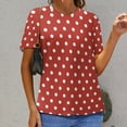 thumbnail image 4 of Summer Retro Polka Dots T Shirts Red And White Streetwear T-Shirt Female Short Sleeve Vintage Oversized Tee Shirt Design, 4 of 7