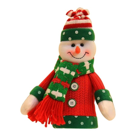 

XFLWAM Wine Bottle Cover Bags Decoration Home Party Santa Claus Christmas