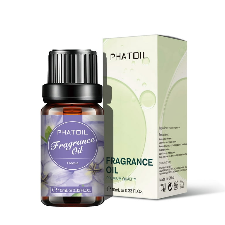 PHATOIL 10ML Floral Fragrance Oils, Freesia Essential Oils for  Aromatherapy, Diffusers, Skin Care, DIY Soap Candle Making