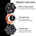 thumbnail image 4 of 1-50 Number Tags, Plastic ID Number Hang Tags with Hole, Engraved Round Numbered Marking Identification Tags, Key Box Cabinet Organized Coding Tag(Black), 4 of 7
