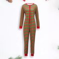 thumbnail image 1 of Pelele de Navidad con estampado de rayas horizontales, Pelele largo de invierno familiar, traje diario FLhrweasw Para estrenar, 1 of 7