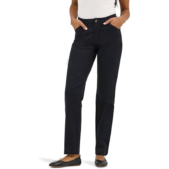 Lee Women's Legendary Chino Pants Union-All Black Size 4