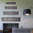 thumbnail image 2 of USS HANCOCK CV 19 Vintage Plastic Street Sign us navy ship veteran sailor gift | Indoor/Outdoor | 24" Wide, 2 of 4