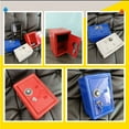 thumbnail image 2 of Mini Metal Coin Bank Locker with Keys Kids Money Saving Jar Security Safe Box, 2 of 16