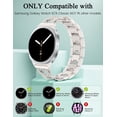 thumbnail image 3 of Wearlizer Celtic Bracelet Band Compatible with Samsung Galaxy Watch 9/8 40mm 44mm & Watch 8 Classic 46mm Women, Dressy Stainless Steel Jewelry Link Strap, Elegant Metal Watch Band, 3 of 6