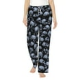 thumbnail image 2 of Kdxio Women's Comfy Stretch Gothic SkullPrint Drawstring Pajama Pants-Large, 2 of 9