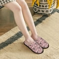 thumbnail image 6 of KLL Cute Calf Slippers for Women Men House Slip on Indoor Outdoor Bedroom Furry Fleece Lined Ladies Comfy Anti-Skid Rubber Hard Sole-Large, 6 of 8