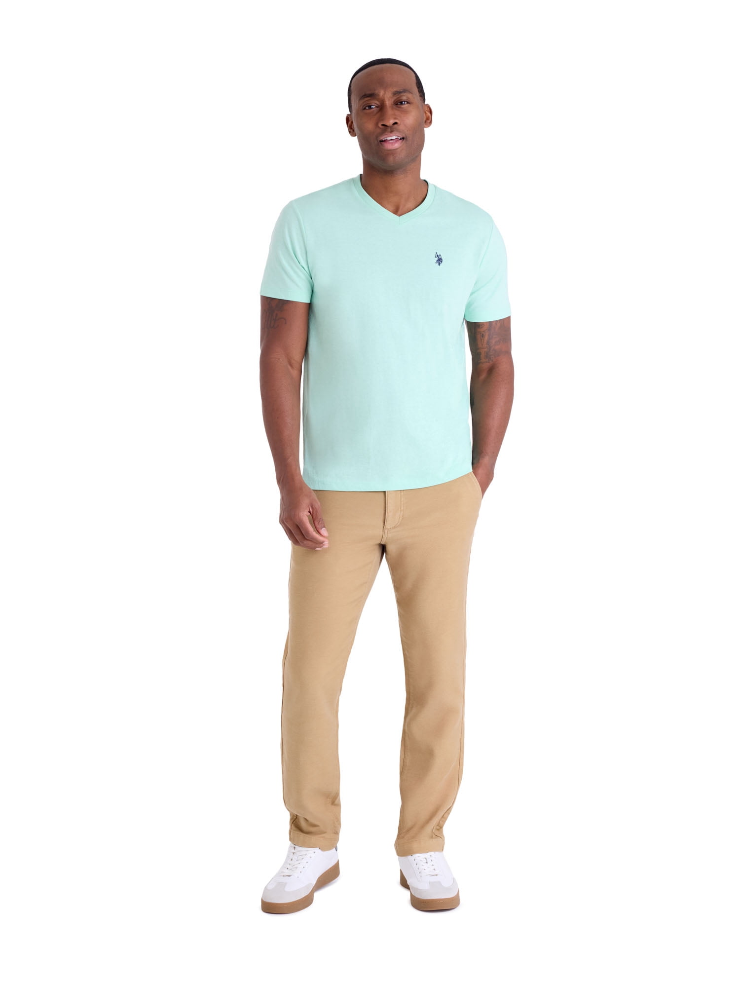 U.S. Polo Assn. Men's Basic Short Sleeve V-Neck T-Shirt