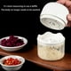 thumbnail image 5 of Picadora de Alimentos Mini Portátil Inalámbrica, Pequeño Procesador de Alimentos de 250ML con 3 Cuchillas de Acero Inoxidable, Recargable por USB, para Ajo, Verduras, Salsas, Puré y Mezclas,, 5 of 7
