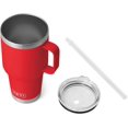 thumbnail image 3 of YETI Rambler 35 oz Straw Mug, Vacuum Insulated, Stainless Steel, Rescue Red, 3 of 8