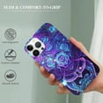 thumbnail image 2 of COMIO  iPhone 15 Case,Purple Mandala Galaxy Sky Drop Protection Shockproof Case Full Body Protective Scratch-Resistant Cover for iPhone 15, 2 of 4